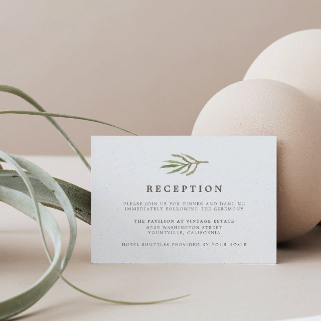 Invitación Recepción de Boda Botánica Acuarela Greenery (Subido por el creador)