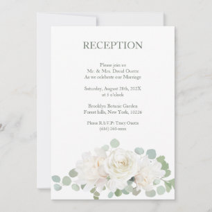 Invitación Recepción de Boda Botánica Elegante