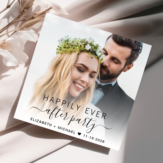 Invitación Recepción de Boda con Foto Elegante (Subido por el creador)