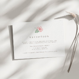 Invitación Recepción de Boda con Hibisco de la Isla Enclosure
