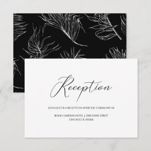 Invitación Recepción de Boda con Letra Script Chic