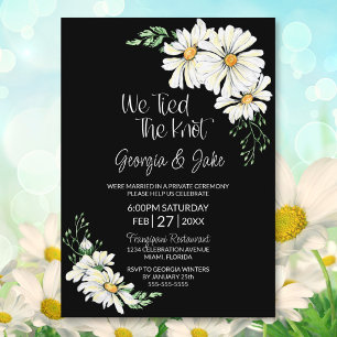 Invitación Recepción de Boda con Negro Malhumorado y Margarit