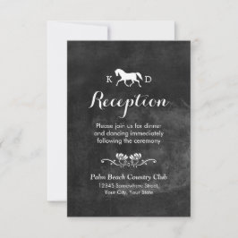 Invitación Recepción de Boda de Caballo Elegante