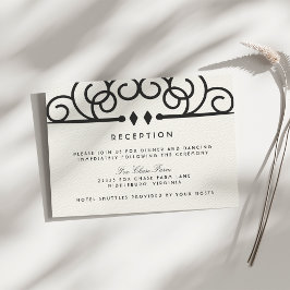 Invitación Recepción de boda de deco florecimiento