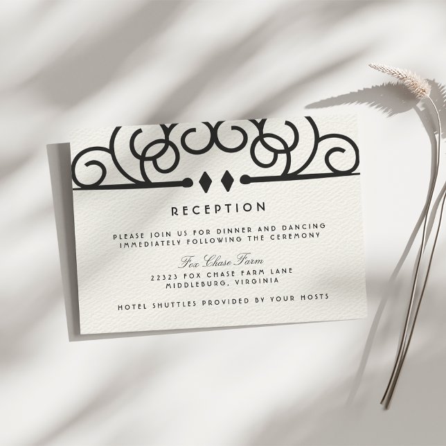 Invitación Recepción de boda de deco florecimiento (Subido por el creador)