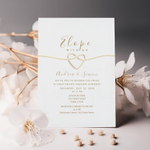 Recepción de Boda de Elopement Minimalista