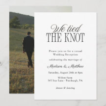 Recepción de Boda de Elopement 'We Tied the Knot'