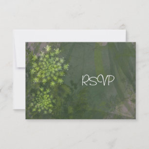Invitación Recepción de boda de encaje de Reina Ana RSVP