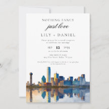 Recepción de boda de escapada en Dallas