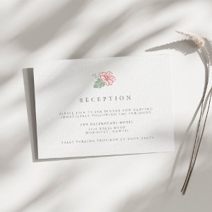 Invitación Recepción de Boda de Hibisco de la Isla Enclosure