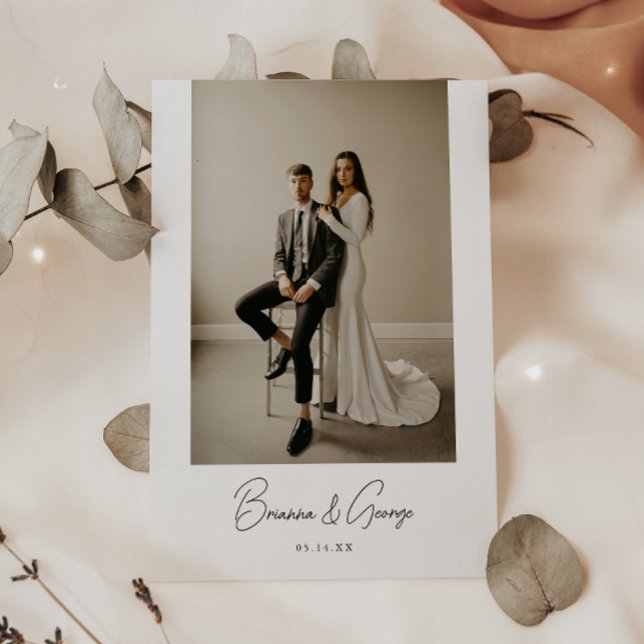 Invitación Recepción de Boda de Huida con Guión de Foto Moder (Subido por el creador)