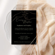 Recepción de Boda de Oro Negro Tomados de la Mano