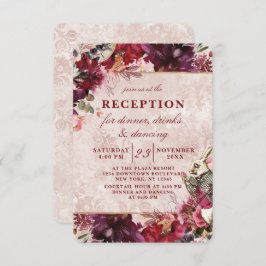 Invitación Recepción de Boda Elegante de Alicia en el País de