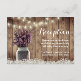 Invitación Recepción de boda en frasco de albañil floral de l