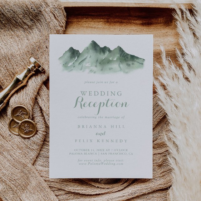 Invitación Recepción de Boda en Green Mountain Country (Subido por el creador)