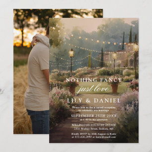 Invitación Recepción de Boda en Jardín de Elopement Country F