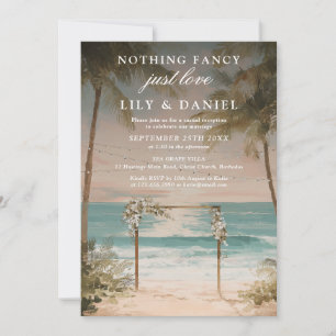 Invitación Recepción de Boda en la Playa del Opio