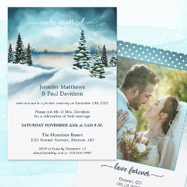 Invitación Recepción de Boda en un País de las Maravillas de 