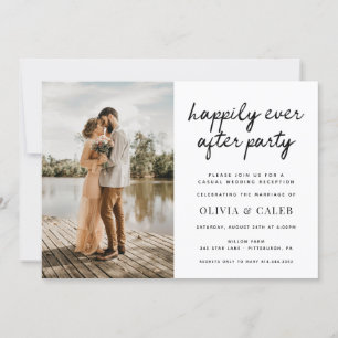Invitación Recepción de Boda Felices para Siempre