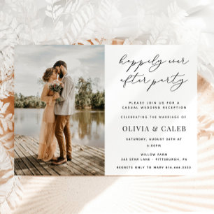 Invitación Recepción de Boda Felices para Siempre