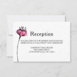 Invitación Recepción de boda floral