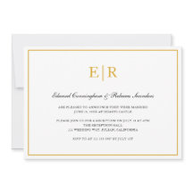 Recepción de Boda Formal de Monograma Elegante en 