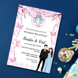 Invitación Recepción de boda india