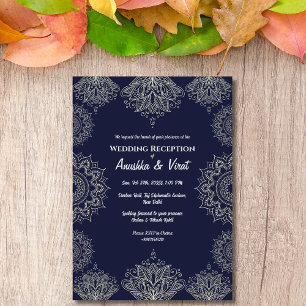 Invitación Recepción de boda india