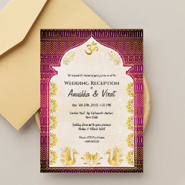 Invitación Recepción de boda india