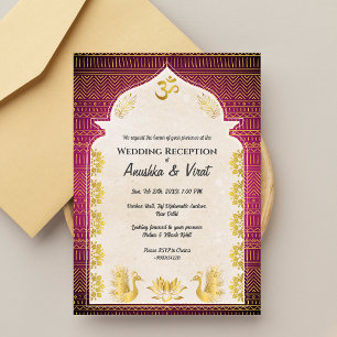 Invitación Recepción de boda india