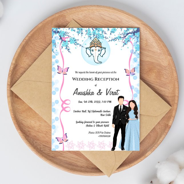 Invitación Recepción de boda india (Subido por el creador)