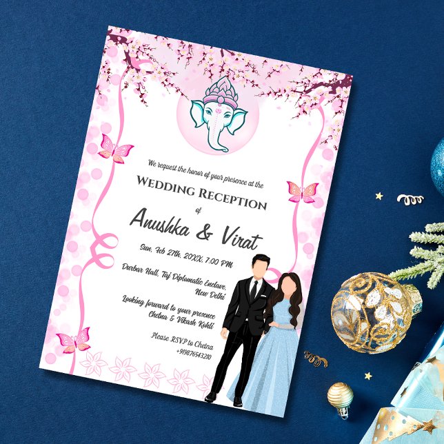 Invitación Recepción de boda india (Subido por el creador)