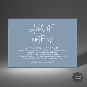 Invitación Recepción de Boda Minimalista Moderna