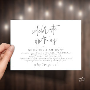 Invitación Recepción de Boda Minimalista Moderna