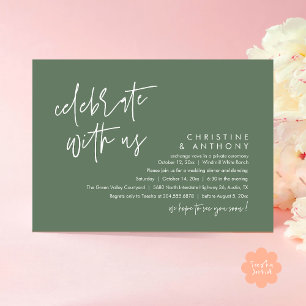 Invitación Recepción de Boda Minimalista Moderna
