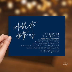 Invitación Recepción de Boda Minimalista Moderna