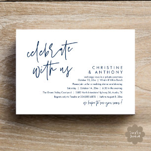 Invitación Recepción de Boda Minimalista Moderna