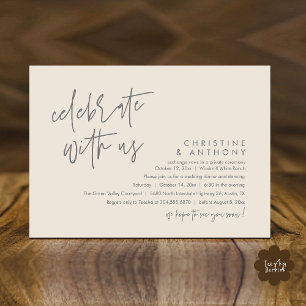 Invitación Recepción de Boda Minimalista Moderna