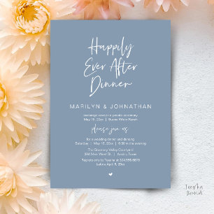 Invitación Recepción de Boda Moderna Felices para Siempre Des