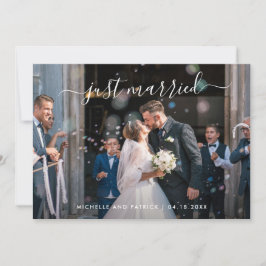 Invitación Recepción de Boda Moderna y Elegante con Foto
