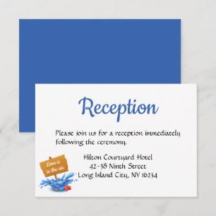 Invitación Recepción de Boda Náutica Azul Playa Olas Verano