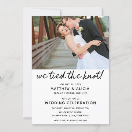 Invitación Recepción de Boda Nos Atamos el Nudo