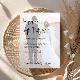 Invitación Recepción de boda por sobreposición de foto de gui
