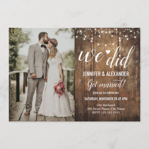Invitación Recepción de Boda que Hicimos