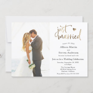 Invitación Recepción de Boda Recién Casados