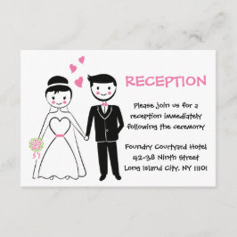 Invitación Recepción De Boda Rosa - Novia Personalizado Y Gro