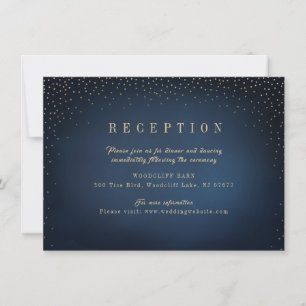 Invitación Recepción de boda sencilla para Purpurina de Marin