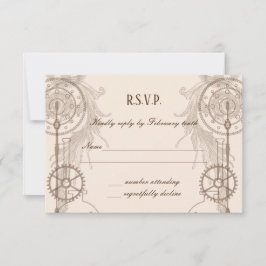 Invitación Recepción de Boda Steampunk