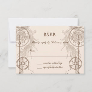 Invitación Recepción de Boda Steampunk