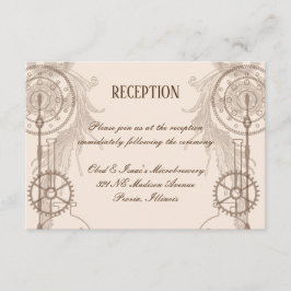 Invitación Recepción de Boda Steampunk